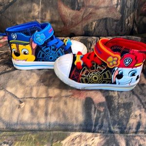 Boys high top paw patrol shoes